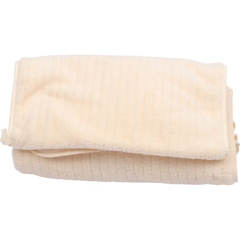 2-teiliges Handtuchset aus weichem Korallensamt, hoch saugfähig, schnelltrocknend, leichte Hand- und Badetücher für Badezimmer (1/5)