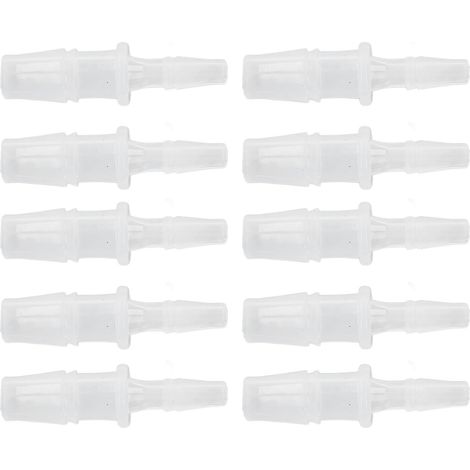 10Pcs Adaptateur Raccord Réducteur Barbillé PP Pour Pompe Air Aquarium Et Tube Silicone 4.8-7.9 (1/5)