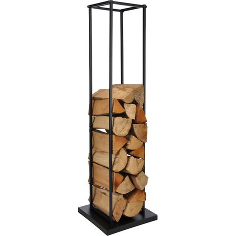 Metall Kaminholzhalter - Kamin Holz Ständer - Feuerholz Regal Brennholz Ablage