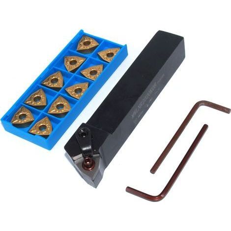 Outil de tournage MWLNR2020K08 tige de forage a pince + WNMG080404,Porte-outil de tournage, insert en alliage (1/5)