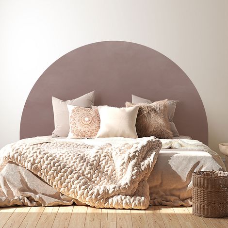 Stickers tête de lit - Couleur tendance - 160 x 130 cm - Pour lits (120 à 140 cm) - Adhésif MAT (1/2)