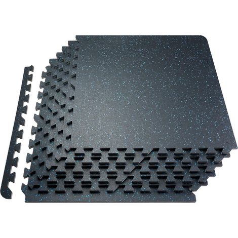 Protection Sol et Réduction Bruit Tapis de Gymnastique Puzzle 25 Dalles Caoutchouc Antichoc (1/5)