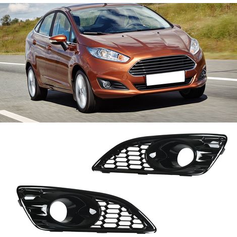 Grilles de feux antibrouillard avant gauche et droite (motif nid d'abeille) pour Ford Fiesta 2013-2017 (1/5)