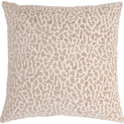 Coussin beige à motif léopard chic - beige léopard (1/4)