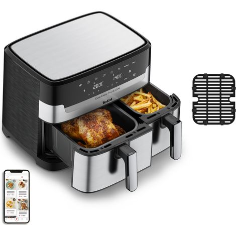 Tefal Dual Easy Fry & Grill EY905D acero inoxidable 8,3 L (1/5)