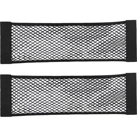 Red de almacenamiento para maletero de coche, red elástica para maletero, bolsa de almacenamiento para coche con cierre de velcro para equipaje de coche 80x25cm 2 unidades (1/5)