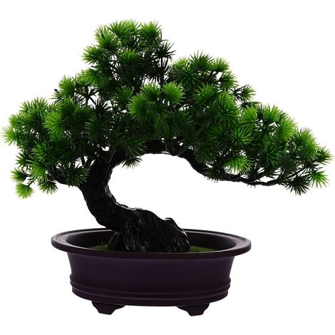 Plante Artificielle Pin Pot Bonsaï Décoratif pour Maison ou Bureau Ornement Naturel (1/5)