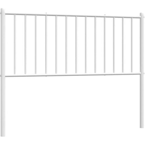 Tête de lit de remplacement métal blanc 100 cm (1/5)