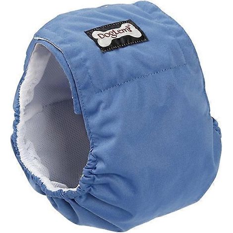 Wiederverwendbare, waschbare, physiologische Hundewindeln, Hundeunterwäsche für Rüden, XS, blau, hygienisch.