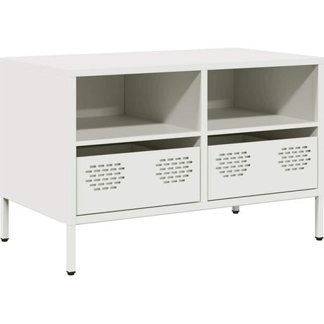 Maison Exclusive - TV-Schrank Weiß 68x39x43,5 cm Kaltgewalzter St