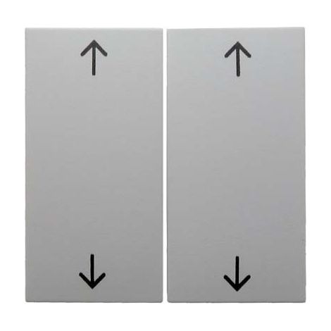 BERKER 16448989 WIPPEN MIT AUFDRUCK SYMBOL PFEILE S.1/B.3/B.7 GLAS POLARWEIß, GLÄNZEND