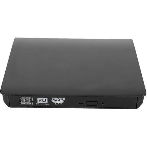 USB 3.0 Mobiles optisches Laufwerk DVD-CD-Brenner mit rutschfester Matte für Notebooks und Desktop-Computer (Schwarz) (1/5)