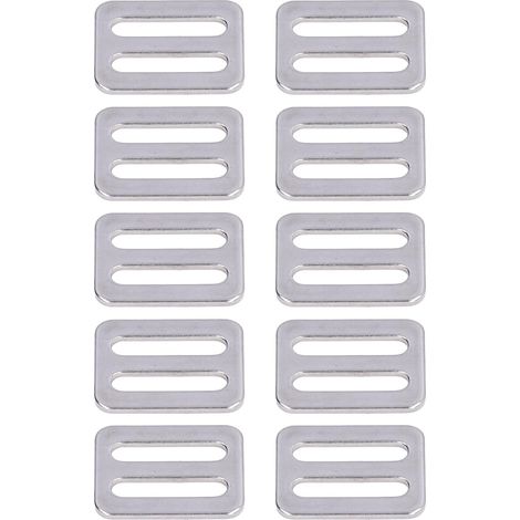 10 Stück Schiebeschnallen aus Edelstahl 316 für Gurte, Halsbänder und Ausrüstungsgurte, sichere Triglide-Befestigungen für Haustiere, DIY (1/5)