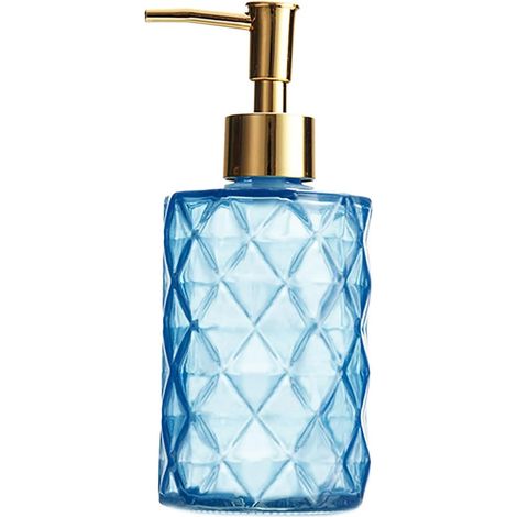 Distributeur De Savon - Verre Sans Plomb 330 Ml - Pompe À Pression Régulière - Pour Cuisine Et Salle De Bain - 1 Pièce (1/5)