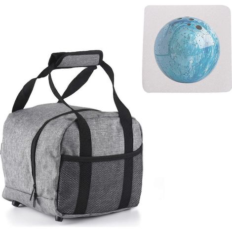 Bowlingkugeltasche aus Oxford-Gewebe, Einzelkugeltasche mit gepolstertem Kugelhalter