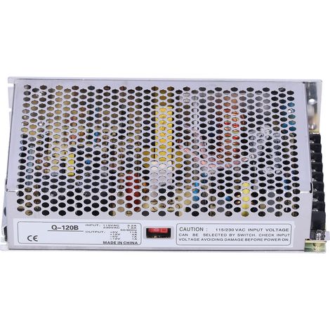 Alimentation à découpage BERM 115/230VAC entrée 5V/11A 12V/4A -5V/1A -12V/1A sortie CC 120W Q‑120B