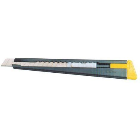 Cutter Métallique - Lame 9 mm - Longueur 138 mm - Corps Acier Laqué Mat - Modèle Standard - 1 Pièce