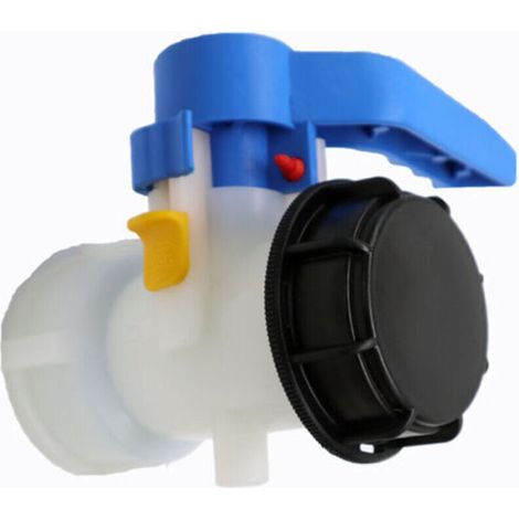 Vanne pour cuve IBC 1000 litres 2" / 62 mm Vanne papillon intégrée en plastique DN50 (62 mm)