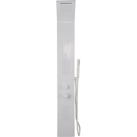 Colonna doccia pannello idromassaggio effetto cascata YH8125 RIO - Bianco (1/5)
