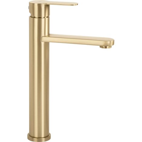 Waschbeckenarmatur Rea Arcos High Brush Gold