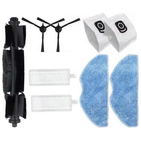 9-teiliges Set für Tefal Rowenta X-Plorer Staubsauger der Serien 75S RR8577WH und 75S+ RG8597W – Ersatzteile: Bürste, Filter, Wischmopp, Staubbeutel (1/5)