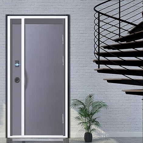 Rideau Moustiquaire Magnétique, 100x200cm, Ouverture Latérale Entrée Mains Libres, Maintient l'air frais à l'intérieur, pour Enfants et Animaux de Compagnie, Pour Porte de Balcon Salon Porte (1/5)