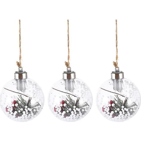 Lot de 3 lampes suspendues transparentes (1/3)
