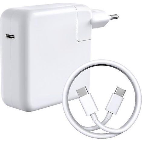 Chargeur 87 W - USB-C - Compatible avec Pro/Air - Câble USB-C de 2 mètres - Blanc (1/5)