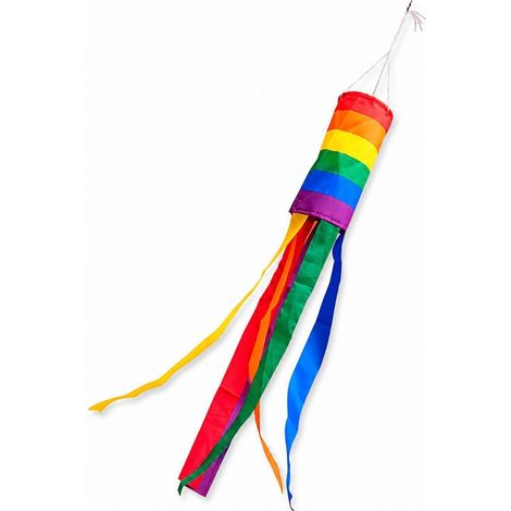 Sac à vent arc-en-ciel 88 cm, résistant aux intempéries, robuste, pour jardin & balcon