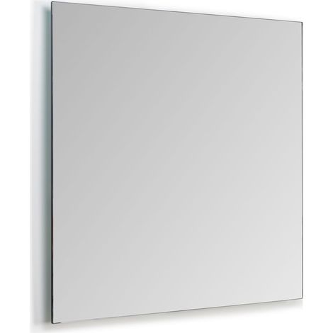 Emuca Specchio da bagno Centaurus con illuminazione decorativa a LED, rettangolare 600x800mm, AC 230V 50Hz, 14W, Alluminio e Vet (1/5)