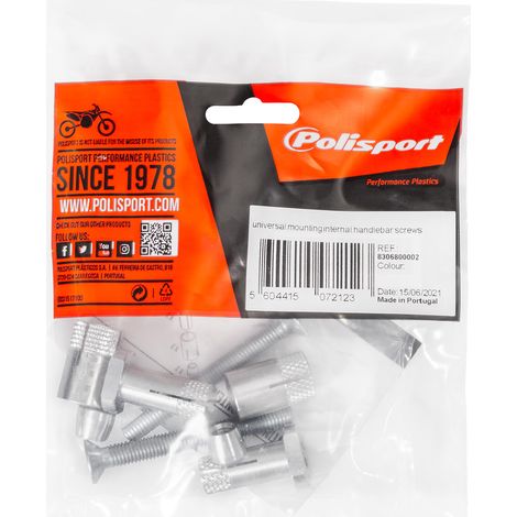 Insert de vis de fixation pour guidon Polisport 13 mm 18 mm Durable (1/3)