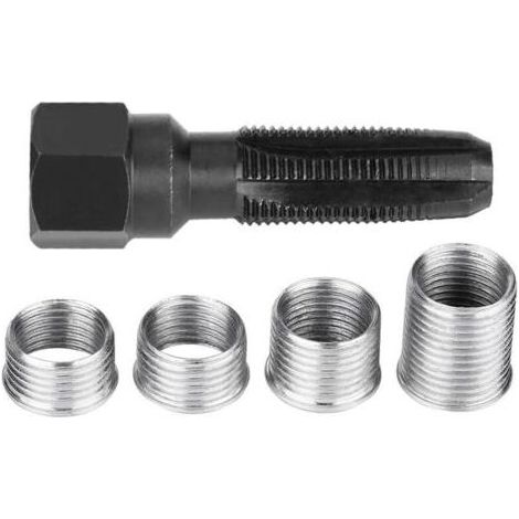Kit de Réparation de Filetage de Bougie 5 pièces, pour Bougies d'Allumage de 14 mm (1/5)