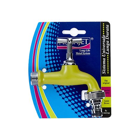 Rubinetto Tradizionale con Attacco Rapido Colore Verde COLORTAP (1/2)