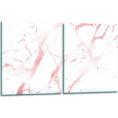 TAGLIERE IN VETRO 2x40x52 MARMO (1/5)