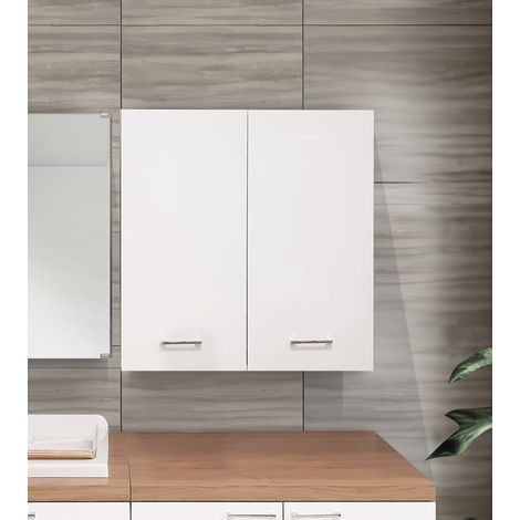PENSILE GAIA CM 68X22 H. 71 BIANCO LUCIDO