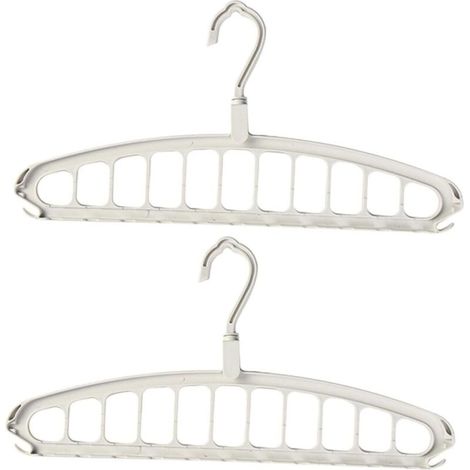 2 x cintres antidérapants pliables pour rangement, séchoir à linge compact et organisateur d’espaces – gain de place dans penderie et armoire (1/4)