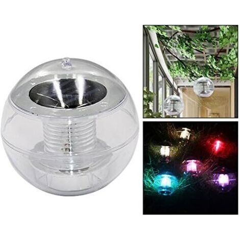 LAN Schwimmende LED-Solarkugelleuchte, farbenfrohe Poolbeleuchtung, Außenbeleuchtung für Terrasse, Teich, Garten, Schwimmbad (1/5)