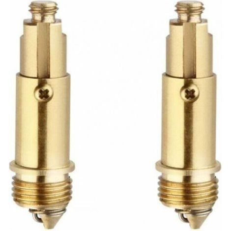 Boulon de remplacementNoyau de vidangeRessort de vidange à rebondPièce de rechange pour bouchon de lavabo facileConvient à la plupart des bouchons de baignoire et d'évier (1/4)
