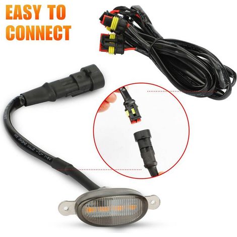 16 luces LED de competición con lente ámbar ahumada estilo Raptor para parrilla delantera de Ford F-150 (modelos 2009-2018)
