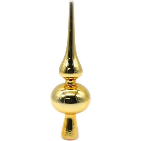 Weihnachtsbaumspitze 20cm Christbaumspitze Tannenbaumspitze Baumschmuck Spitze - gold