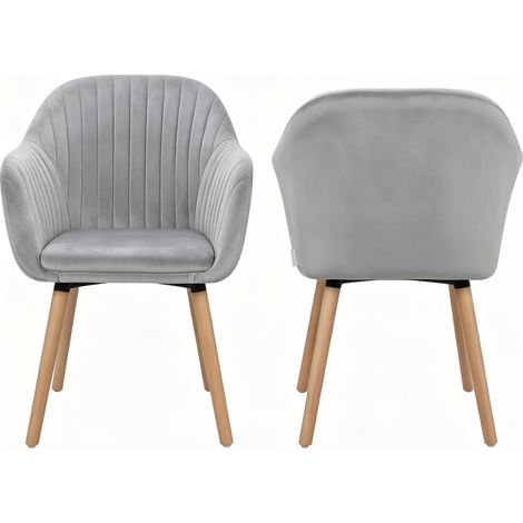 Fauteuil de salon, fauteuil inclinable avec accoudoirs, chaise de réception, chaise de table, fauteuil d'appoint, chaise de salle à manger (seulement 2 chaises) (1/4)