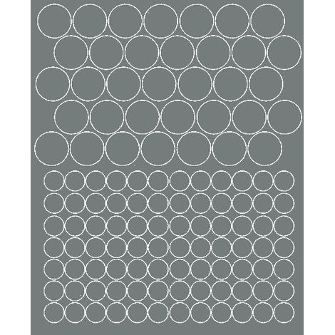 Pegatinas para casco de bicicleta con lunares, pegatinas para ruedas, 119 unidades, gris brillante.