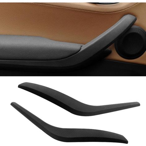 2PCS Compatible avec Poignee BMW X1 E84 2008-2015,6d,16i,18d,18dX,18i,20d,20dX,20i,20iX,23dX,25dX,25iX Poignée de Porte Intérieur Gauche+ Poignée de Porte Droite Noir (1/5)