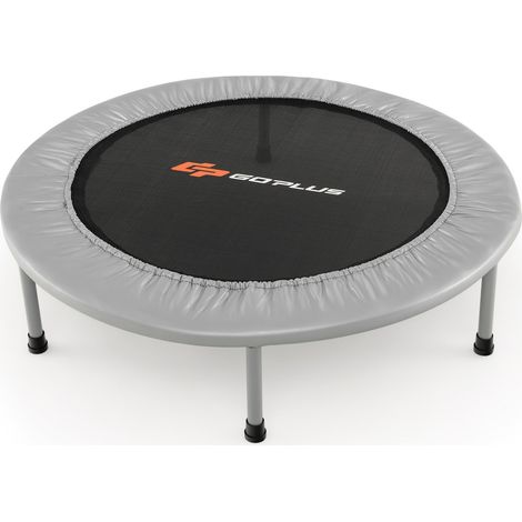 Trampolino pieghevole ø95,5 x 21,5 cm pratico e compatto per uso interno ed esterno realizzato in PP grigio 200014491