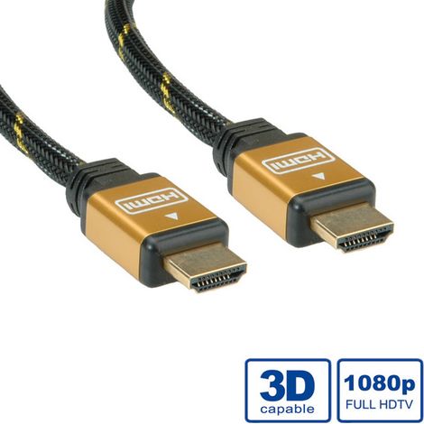 ROLINE GOLD HDMI High Speed Cable Ethernet, M/M 7.5 m cavo HDMI (1/4)