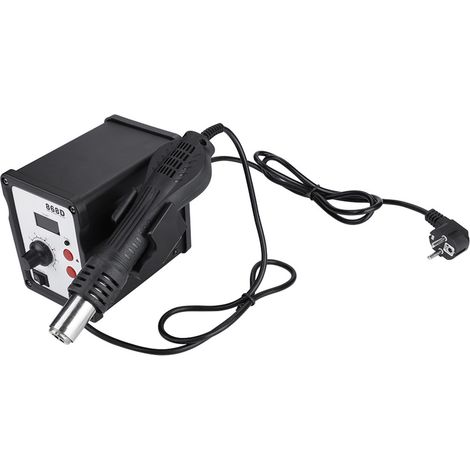 868D 700W Heißluftpistole mit Digitalanzeige, Arbeitsstation mit 5 Düsen (EU-Stecker 220V) (1/5)