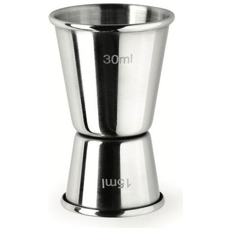 Ghidini Cipriano Misurino da Cocktail Doppio 15 e 30 ml Acciaio