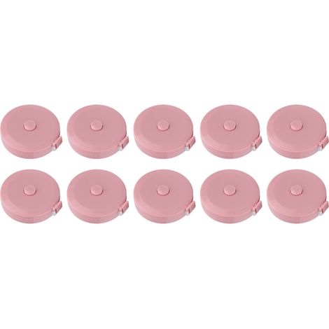 10Pcs Retractable Tape Measure 1.5m Portable Body Measuring Tape for Sewing Cutting Knitting (1/5)