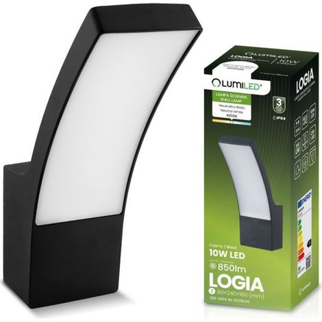 Applique Murale Extérieure LED - 10 W - 4000 K - IP54 - Pour Façade Jardin Terrasse - 1 Pièce (1/5)