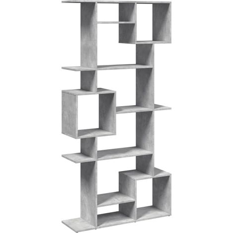 Maison Exclusive - Bücherregal Betongrau 92x29x188 cm Holzwerksto